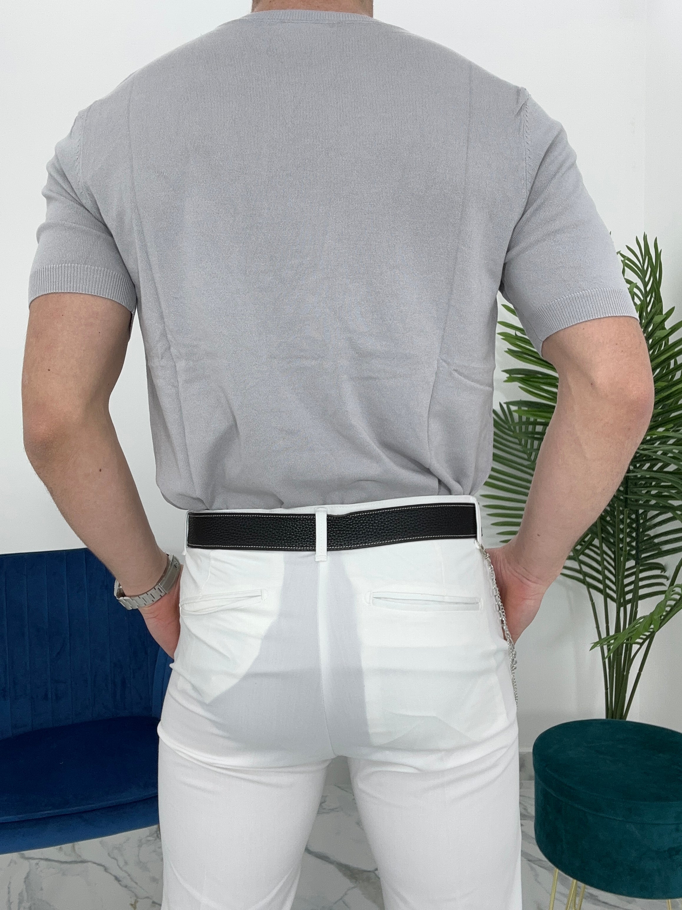 MAGLIA IN FILO COL.GRIGIO