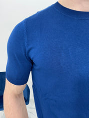 MAGLIA IN FILO COL.BLU SCURO