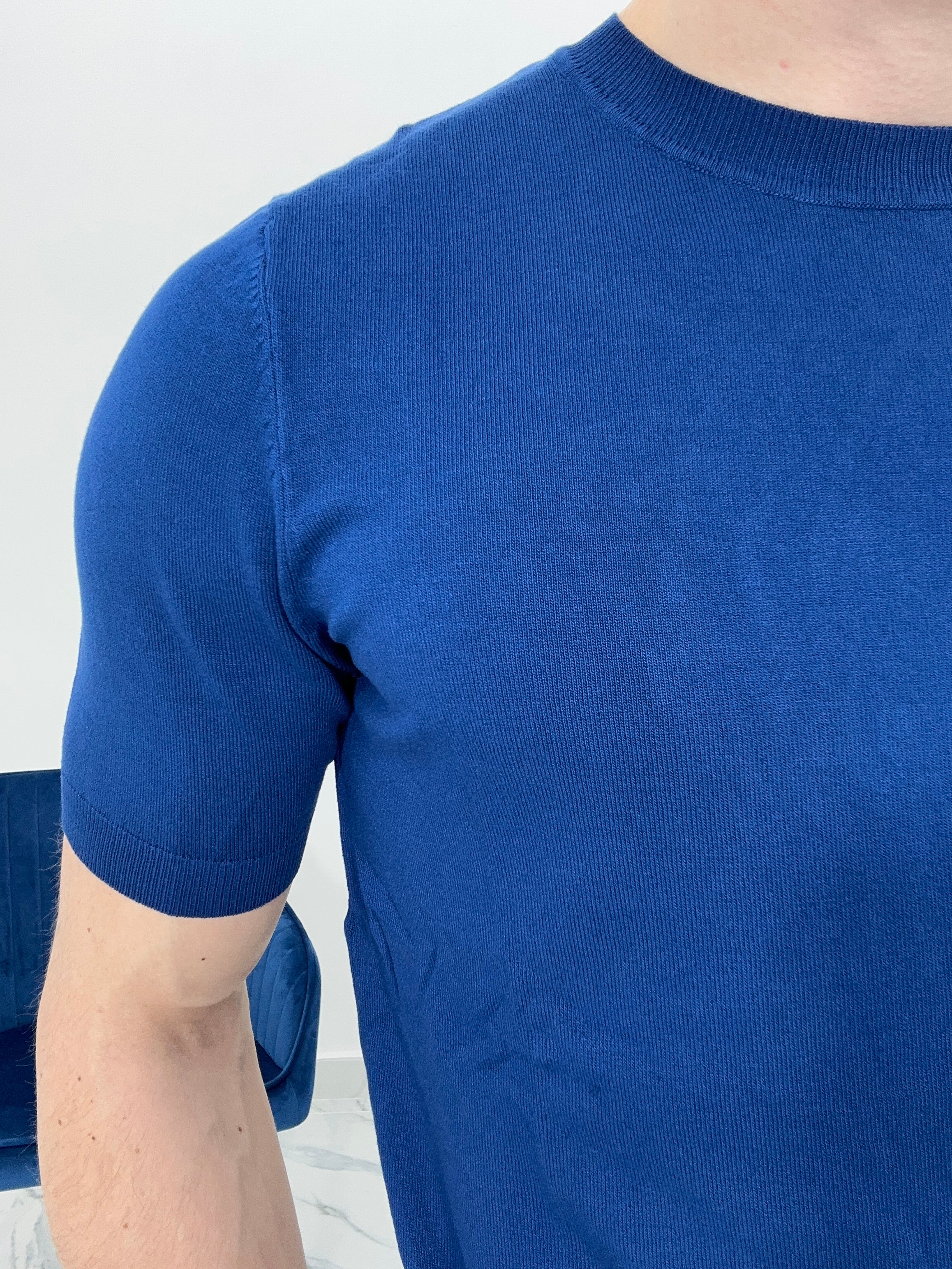 MAGLIA IN FILO COL.BLU SCURO