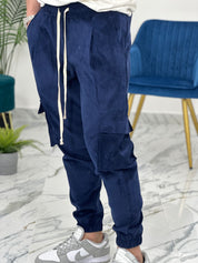 PANTALONE CARGO MILLERIGHE col.BLU