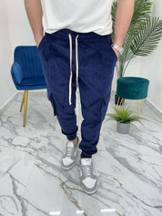 PANTALONE CARGO MILLERIGHE col.BLU