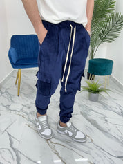 PANTALONE CARGO MILLERIGHE col.BLU