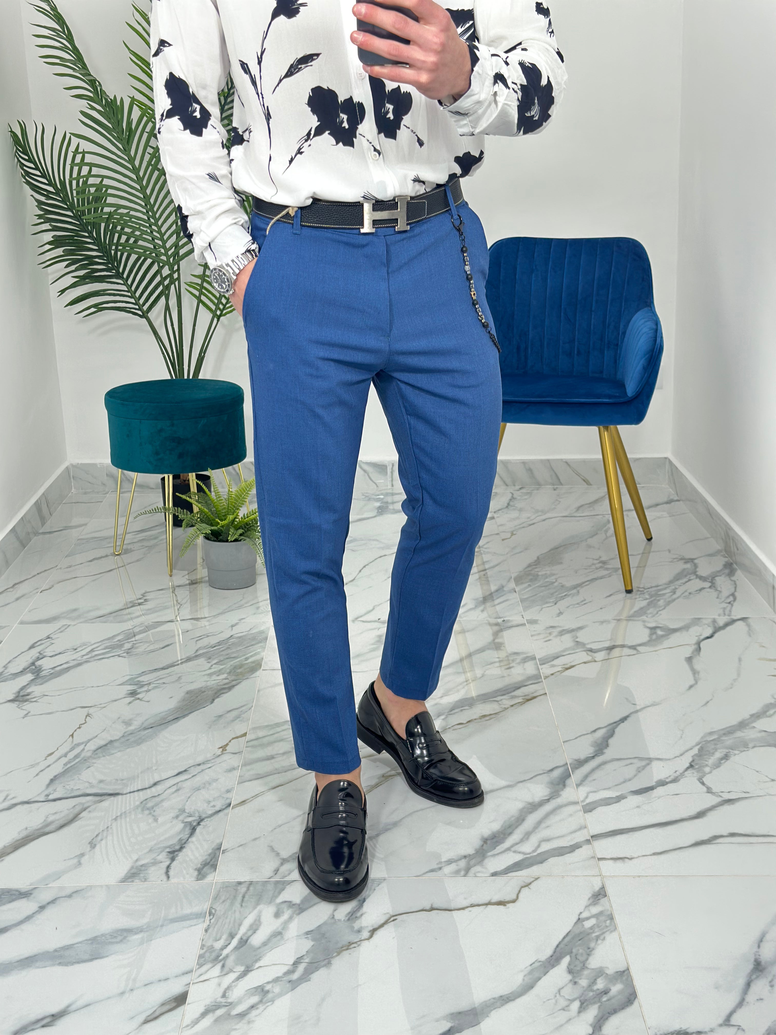 PANTALONI 22PU01 COL.BLU