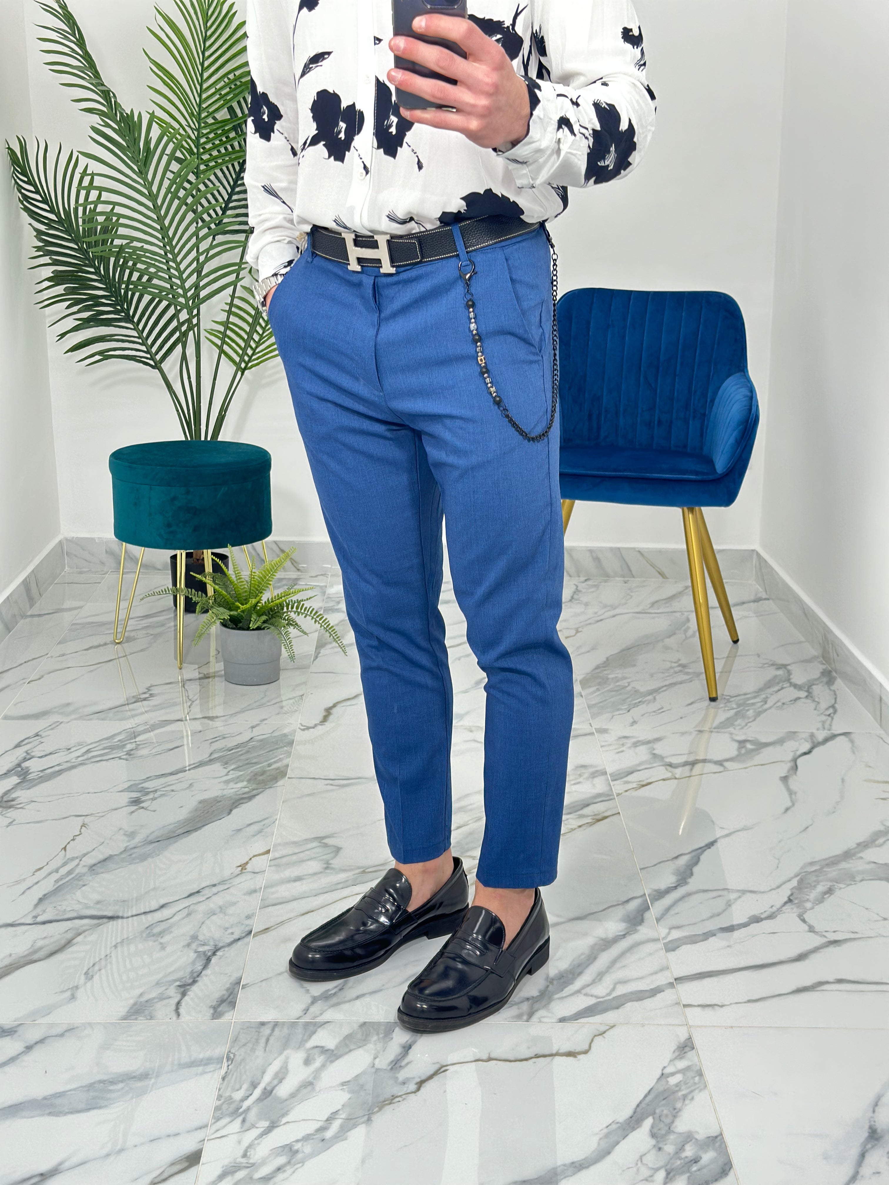 PANTALONI 22PU01 COL.BLU