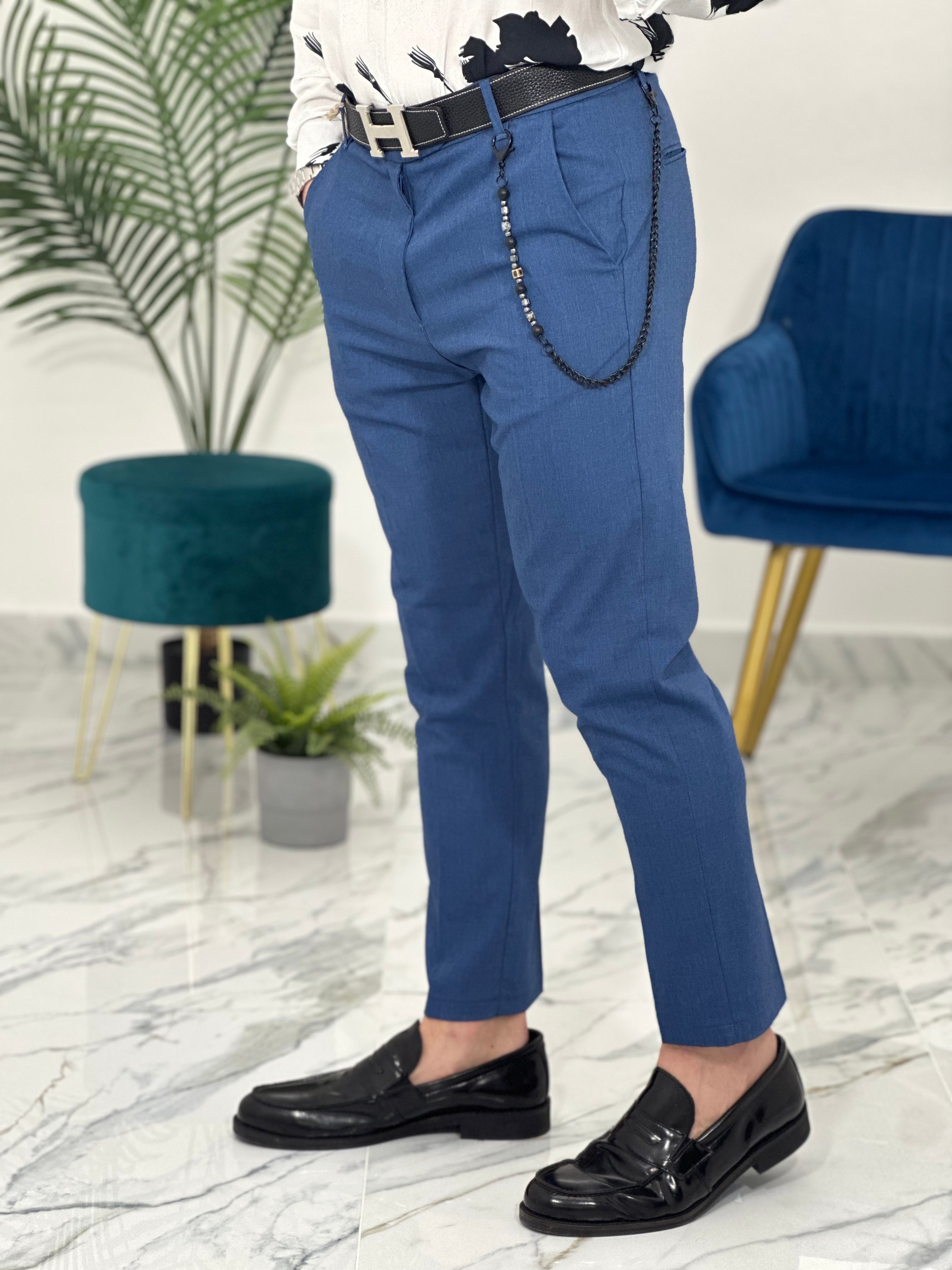 PANTALONI 22PU01 COL.BLU