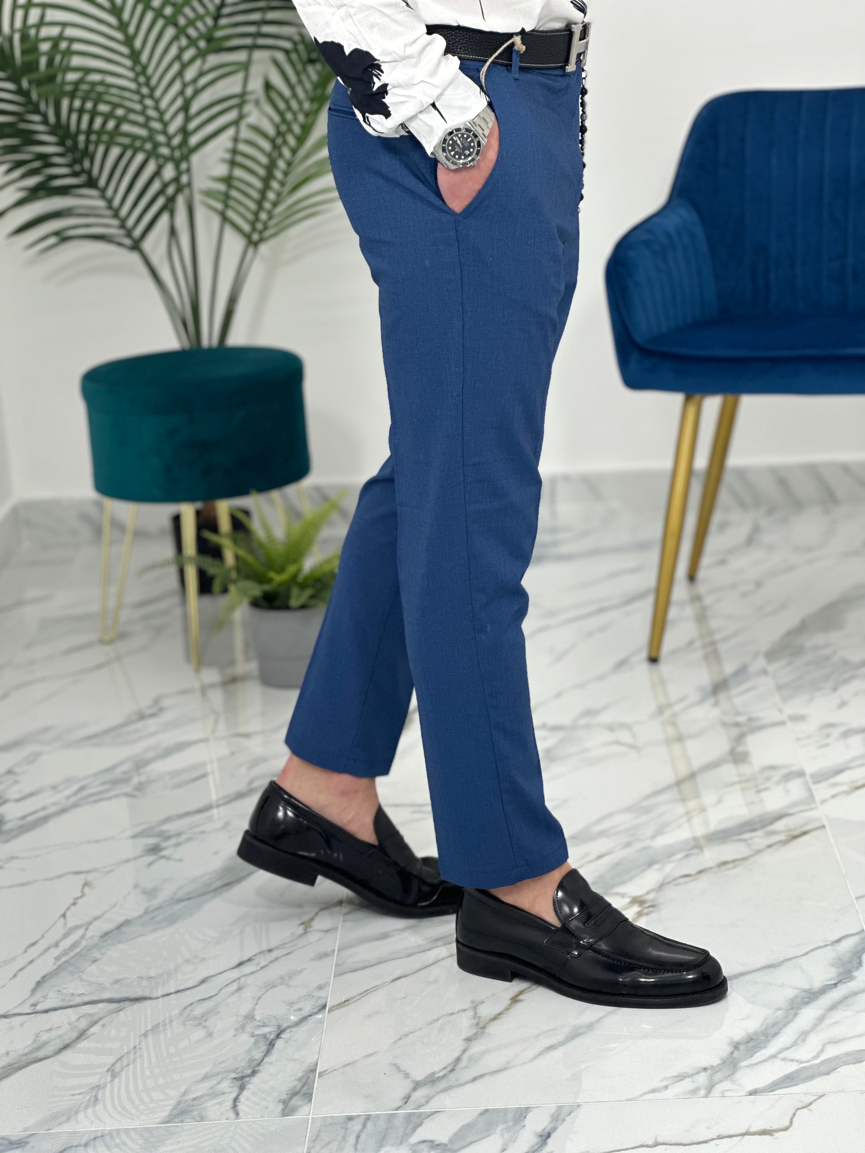 PANTALONI 22PU01 COL.BLU