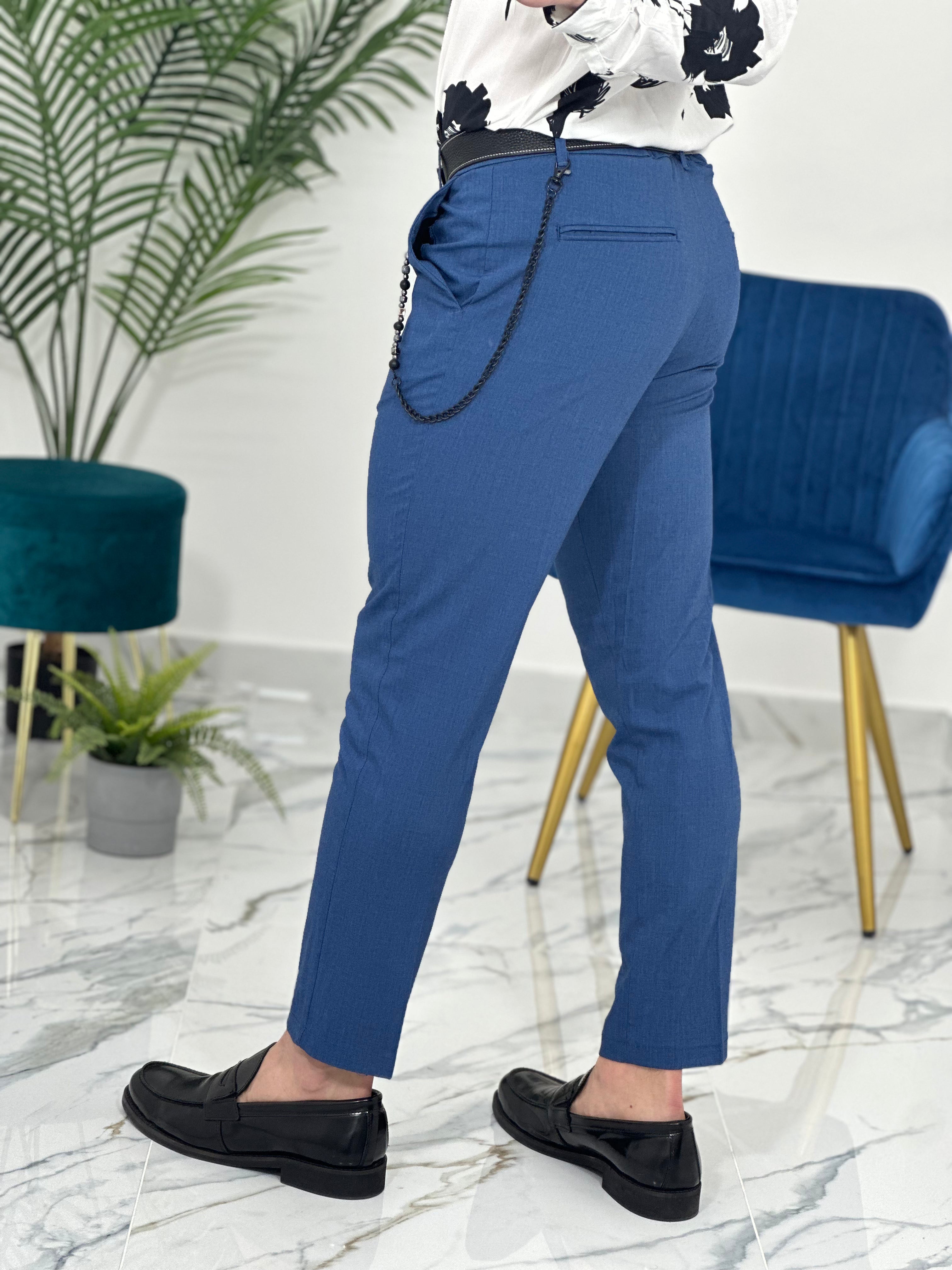 PANTALONI 22PU01 COL.BLU