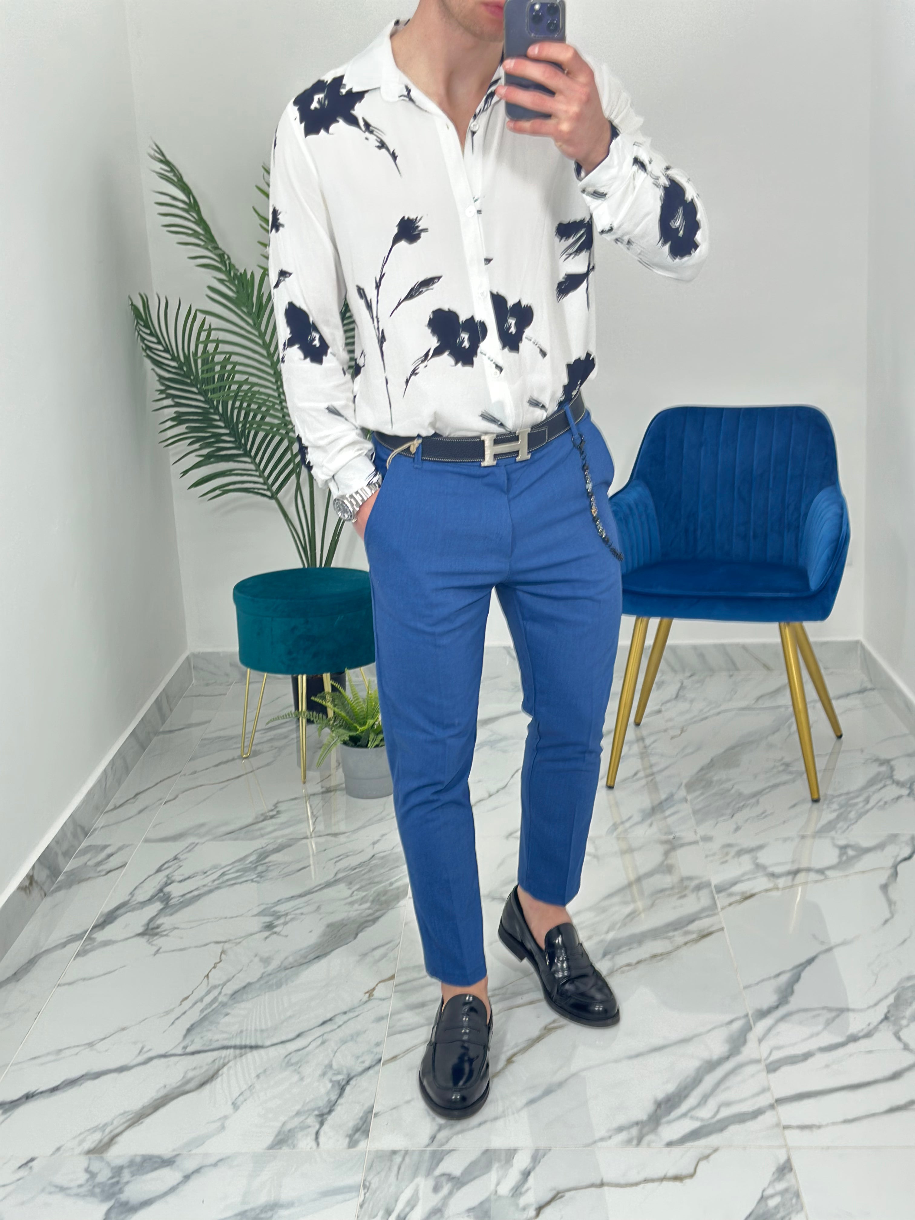 PANTALONI 22PU01 COL.BLU